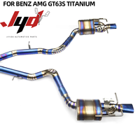Système d'échappement en titane pour Mercedes Benz AMG GT63S 4.0T, section intermédiaire et terminale, silencieux à soupape électrique, tuyau d'échappement de voiture
