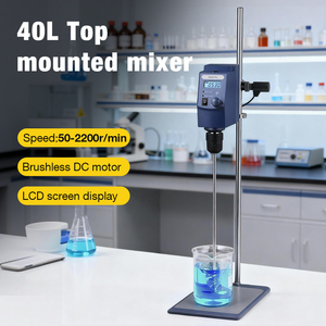 Wholesale High Quality High-speed <strong>Top</strong> Mounted Agitator <strong>Laboratory</strong> Overhead Stirrer 40L Digital <strong>Display</strong> Cantilever Electric Mixer - Product Image 2
