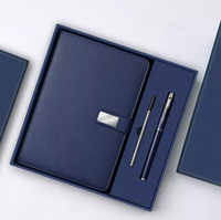 Ensemble cadeau de carnet de notes en cuir PU personnalisable avec stylo, logo personnalisé, carnets de luxe, ensemble cadeau de carnet de notes