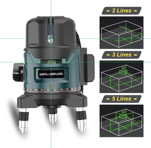 Niveau <span class=keywords><strong>laser</strong></span> vert 3D polyvalent avec faisceau à 360° °   Système rotatif à double ligne et <span class=keywords><strong>trépied</strong></span> <span class=keywords><strong>pour</strong></span> des mesures de haute précision - Product Image 3