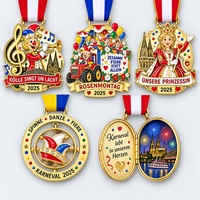 Médaille personnalisée de carnaval d'hiver, frappée à l'or antique, pour le défilé de la Reine de la Neige, récompense de festival, souvenir communautaire, vente en gros