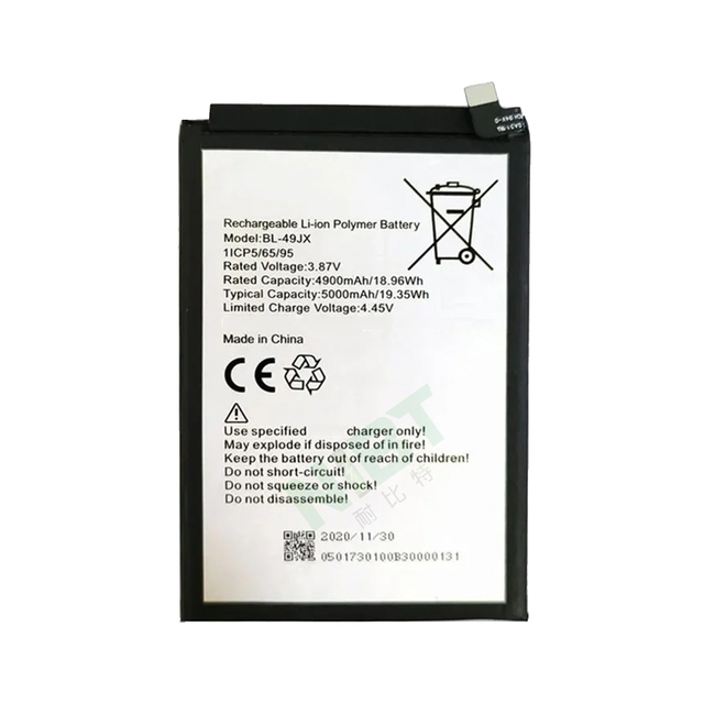 NIBT BL-49JX 3.87V 4900mAh Rechargeable Batteries for Infinix Tecno Note 10 Pro Note 11 Pro Zero 5G Mobile Phone