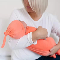 3 Paquetes de Envolturas para Recién Nacidos, Conjuntos de Envolturas de Algodón y Fibra de Bambú Tejidas para Bebés, Gorro y Diadema Personalizables, Ecológicos, de Secado Rápido, para Dormitorio
