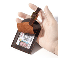 Nouvelle Arrivée Étiquette de Bagage Vintage en Cuir Véritable Style Carte d'Embarquement Multicolore avec Emplacement pour Carte pour Valise, Étiquette d'Identification OEM