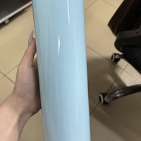 Film de protection de voiture en PVC bleu cristal brillant anti-rayures 200 microns résistant aux températures -40 +80°C imperméable Garantie 5 ans