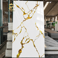 Panneau mural en PVC marbré, haute brillance, écologique, imperméable, pour salle de bain et salle de sport, design moderne, panneau UV