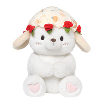 Peluche Chiot Rose Saint-Valentin Catch Fun 520 en Polyester et Coton PP, Adorable Poupée Unisexe, Cadeau Idéal pour Meilleur Ami