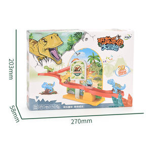 Bricolage assembler des jouets <span class=keywords><strong>de</strong></span> piste électriques Suspension magnétique dinosaure toboggan Puzzle piste jouet sauter dans la glissière avec lumière et <span class=keywords><strong>musique</strong></span> - Product Image 6