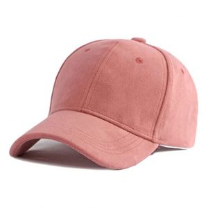 Gorras de Béisbol de Invierno Personalizadas al por Mayor con Logotipo, Gorras de Gamuza Unisex de Color Sólido para Mujer - Product Image 3