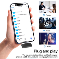 Flash Drive USB OTG Flash Drive USB 3.0 Tipe C Flash Drive USB Logam Portabel Antarmuka Ganda untuk Ponsel Tablet Laptop