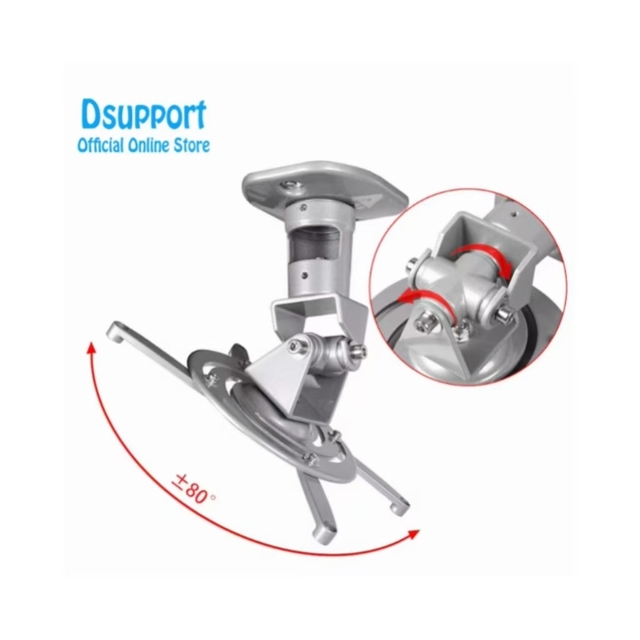 360 Degree Universal Aluminum Alloy Projector Mount Bracket Ceiling and Wall Hanger for Audio & Video Accessories
