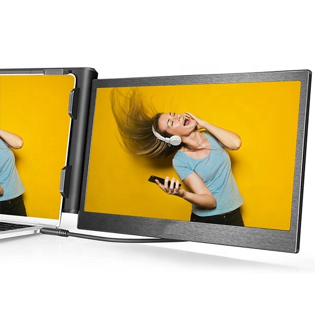 Portable Monitor 13.3 Inch Laptop Extended Screen Monitors PC 1080P FHD IPS Display for Smart Phone Extra Screen for Laptop