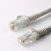Kabel Patch jaringan RJ45 kualitas tinggi Cat5e Cat6 Cat7 Cat8 kabel Ethernet UTP/STP Pilihan 1m hingga 30m dicetak