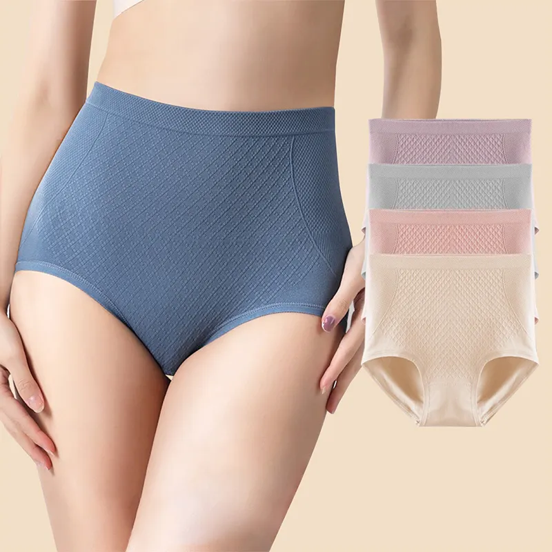 High Waist Unterwäsche Damen Hip Cotton Crotch Bauch hose Trace less Women'Butt Lift Höschen