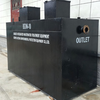 Station d'épuration des eaux usées de 12 m³/jour, système intégré MBR MBBR