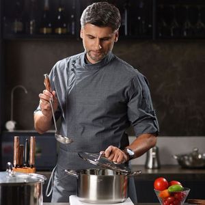 Vêtements de travail à manches longues pour hôtel, pantalon cargo pour hommes, vêtements de travail imperméables pour restaurant, cuisine, uniforme de chef - Product Image 1
