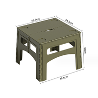 Table de camping ultralégère pour la maison et l'extérieur Table pliante en plastique portable pour pique-nique Table pliante d'extérieur avec poignée de transport