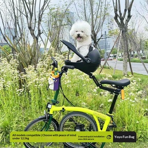 Siège pour chien et panier pour animaux de compagnie compatible avec le vélo pliable Xiao Bu, modèle YUYU-002S, pour les déplacements en voiture - Product Image 4