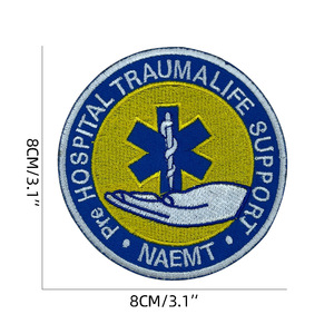 ตราสัญลักษณ์ทางการแพทย์แผ่นปะติดเพื่อเป็นขวัญกำลังใจทางยุทธวิธีสีแดงลายปักลายทางยุทธวิธีทำด้วยมือเป็นมิตรกับสิ่งแวดล้อมพร้อมหมวก - Product Image 3