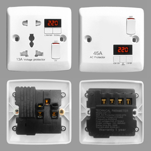 Tự động bảo vệ điện áp AC 220V có thể điều chỉnh 13A điện bảo vệ tăng Anh cắm đôi Joker ổ cắm với bảo vệ điện áp - Product Image 3