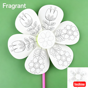 Kit de moulinets <span class=keywords><strong>à</strong></span> <span class=keywords><strong>vent</strong></span> vierges <span class=keywords><strong>à</strong></span> colorier soi-même, fournitures d'art et d'artisanat pour enfants pour fêtes, décoration de jardin et activités scolaires - Product Image 3