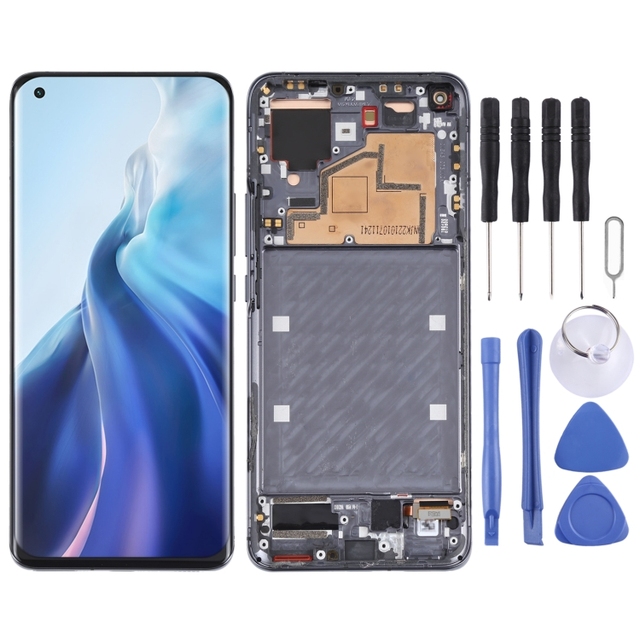 Replacement for Xiaomi MI 11 5G M2011K2C M2011K2G LCD Display Touch Screen Assembly With Frame AMOLED Original Repair Parts
