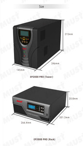 Inverter di potenza multifunzione per la scuola dell'ufficio domestico Inverter solare da 600W collegare il Controller di carica solare esterno - Product Image 5