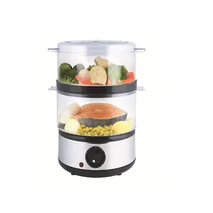 Hot Selling Goedkope Elektrische Draagbare Groentestomer Food Steamer Met 2 Layer Voor Thuisgebruik