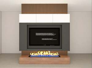 Modern Luxury Wooden <b>TV</b> Cabinet <b>Wall</b> System with Ornate Details for Living Room Home Furniture - Product Image 4