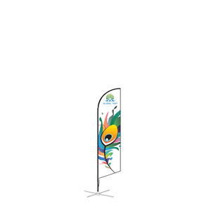 Prezzo all'ingrosso a buon mercato commerciale Flying Beach Flag Banner pubblicità promozionale Wind Outdoor Custom Feather Flags - Product Image 3