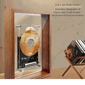 Transparent Clear Frame BT CD Player Dual Function Playback Portable Audio System for Modern Living Room - Product Image 6