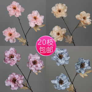 ดอกไม้ประดิษฐ์สำหรับงานแต่งงาน กุหลาบผ้าไหมก้านเดี่ยว ย้อมสีด้วยมือ ฉีดขึ้นรูป สำหรับตกแต่งงานแต่งงาน - Product Image 1