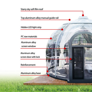 Modern Glamping <b>Dome</b> Steel Structure <b>Dome</b> Tent for Hotel Resort & Outdoor Vacation - Product Image 3