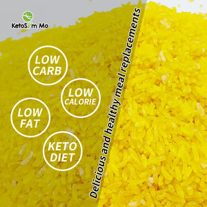 Toptan Keto Dostu Kilo Kontrolü Yemek Yerine Geçen Shirataki Pirinci Zerdeçal Aromalı Konjac Kurutulmuş Pirinç - Product Image 2