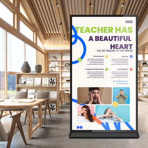 จอแสดงผลดิจิทัลแบบตั้งพื้นแนวตั้งขนาด 75 นิ้ว LCD 4K เต็มจอ พร้อมหน้าจอสัมผัสในตัว ระบบจัดการเนื้อหา (CMS) สำหรับห้างสรรพสินค้า - Product Image 1