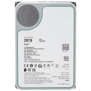 ฮาร์ดดิสก์ภายในขนาด 3.5 นิ้ว ความจุ 28TB รุ่น Helium สำหรับเซิร์ฟเวอร์ SATA ความเร็ว 7200RPM แคช 512MB รุ่น ST28000NM003K - Product Image 1
