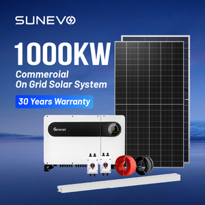 Système d'énergie solaire commercial Sunevo connecté au réseau 100 kW 200 kW 500 kW 1000 kW 1 MW 2 MW Système de stockage solaire hybride complet personnalisé - Product Image 1