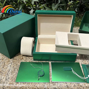 Luxury 2025 New Green <b>Watch</b> Box <b>Set</b> Complete <b>Watch</b> Packaging with Gift Bag Card Holder & Certificate Custom Logo <b>Watch</b> Gift Box - Product Image 5