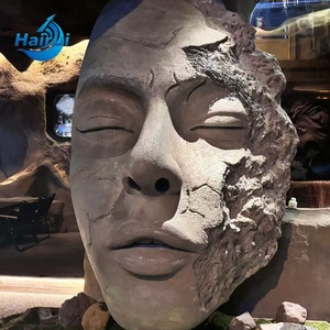 Estatua de Cabeza Gigante Femenina de Espuma de Fibra de Vidrio Estilo Occidental Hecha a Medida para Decoración de Bares, Centros Comerciales y Parques - Product Image 6