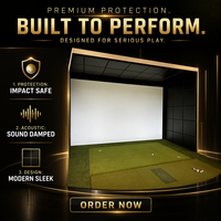 Panneaux de rembourrage mural pour simulateur de golf de qualité professionnelle TB117, panneau acoustique ignifuge résistant aux chocs en mousse à mémoire de forme non tissée