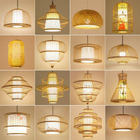 Petite suspension LED moderne Lustre à goutte tissé Zen pour la maison, le bureau et le restaurant Bar Installation au plafond