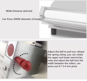 Máquina Laminadora de Masa de Pizza de Acero Inoxidable, Nueva, con Operación Automática para Uso Comercial en Panaderías - Product Image 5