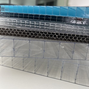 Nhà Máy Bán buôn Polycarbonate Hội Đồng Quản trị PC trong suốt ánh nắng mặt trời Hội Đồng Quản trị bốn lớp tổ ong tấm mặt trời PC tấm dập nổi - Product Image 3