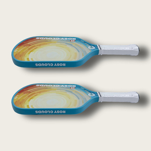 Racchetta da Pickleball Professionale Rosy Clouds in Fibra di Carbonio T700 Termoformata, 235g Leggera, Nucleo in Schiuma EVA da 16mm per Potenza - Product Image 2