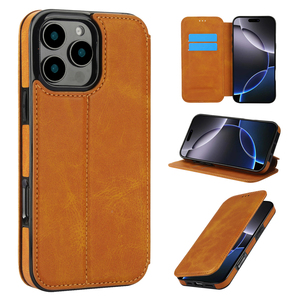 Étui de téléphone portefeuille en <span class=keywords><strong>cuir</strong></span> de luxe avec plusieurs emplacements pour cartes pour <span class=keywords><strong>iPhone</strong></span> 16 Pro Max 16 Pro 16 15 Pro 14 13 12 11 XS Max X <span class=keywords><strong>XR</strong></span> 87 Plus - Product Image 2