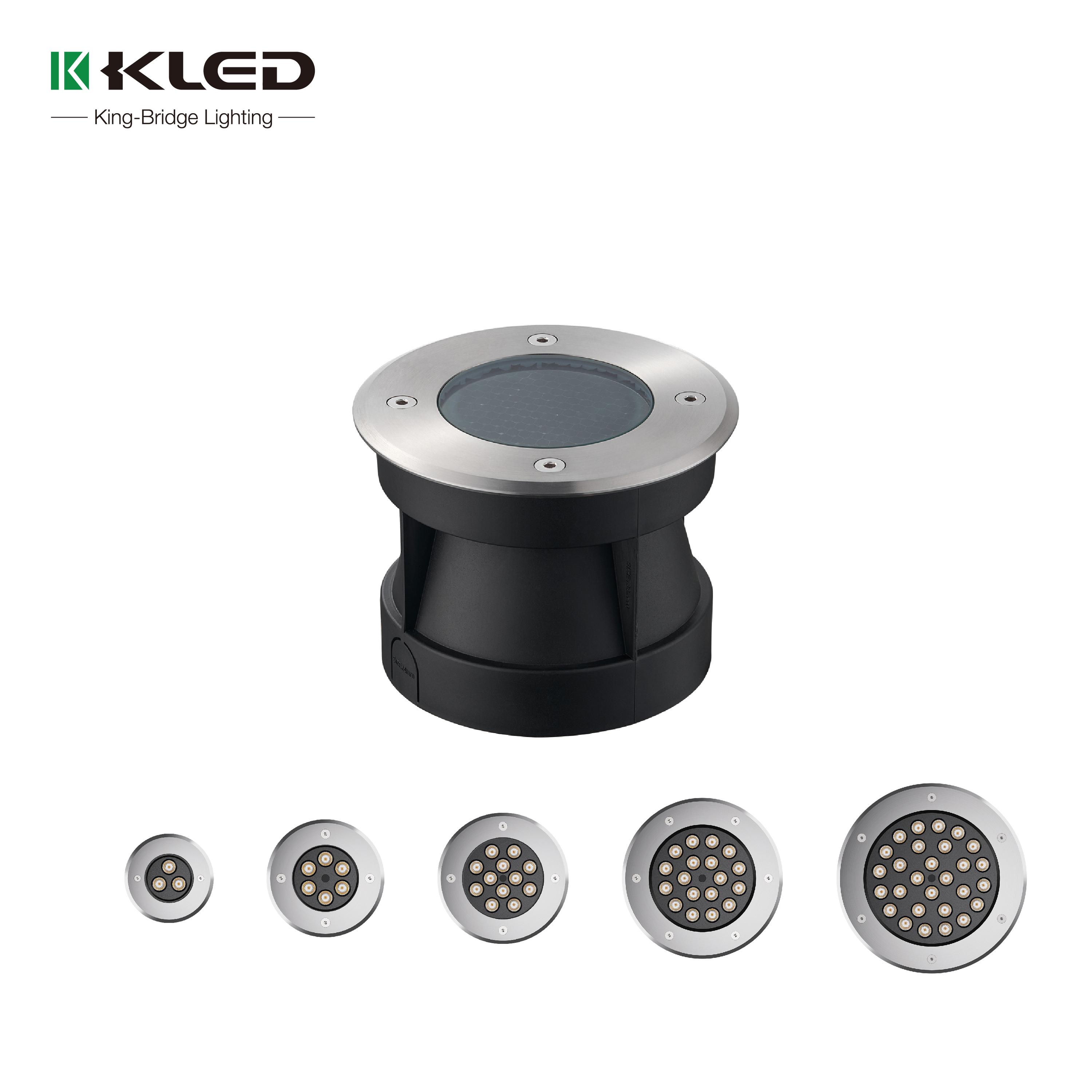 Recessed Ground Mounted Garden Paver Lights Led Round IP66 Adjustable Underground Lamp