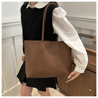 Nouveauté 2025 : Sacs fourre-tout pour femme, grande capacité, sacs à main en cuir PU façon alligator, sacs tendance pour femme