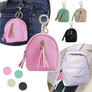 Portamonete Multifunzionale a Forma di Mini Zaino Rosa con Doppia Cerniera in Elegante Materiale PU per Ragazze - Product Image 5