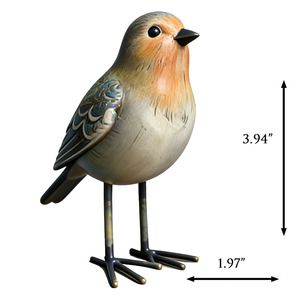 Nuova Statua Decorativa Creativa Primavera 2026, Ornamento Realistico di Uccellino e Fiore in Resina, Personalizzazione e Vendita all'Ingrosso, Marca XiBiao per la Casa - Product Image 6
