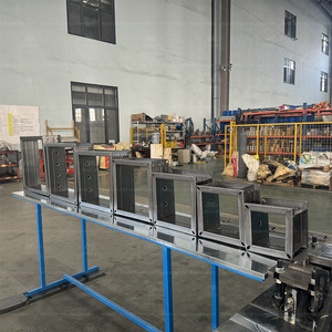 Qatar Standard Fire Smoke Damper Roll Forming Machine | HVAC Duct Silencer <b>Frame</b> Production Line - Product Image 5